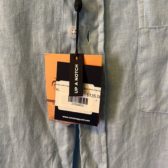 Benson linen shirt. XL. NWT. - Picture 3 of 3